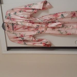 Floral bathrobes